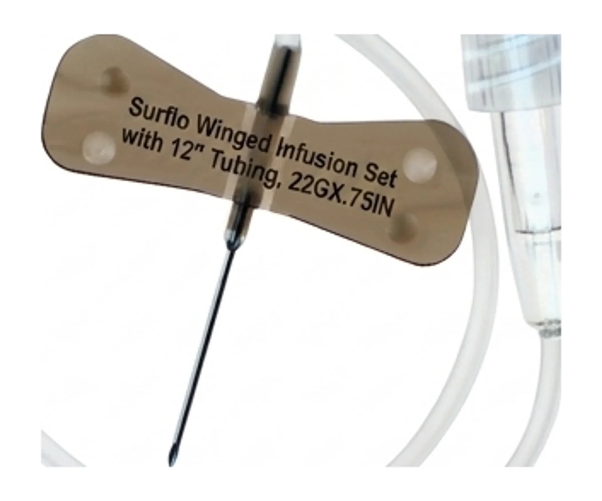 Surflo Winged Infusion Set with 12" Tubing, 22GX.75IN