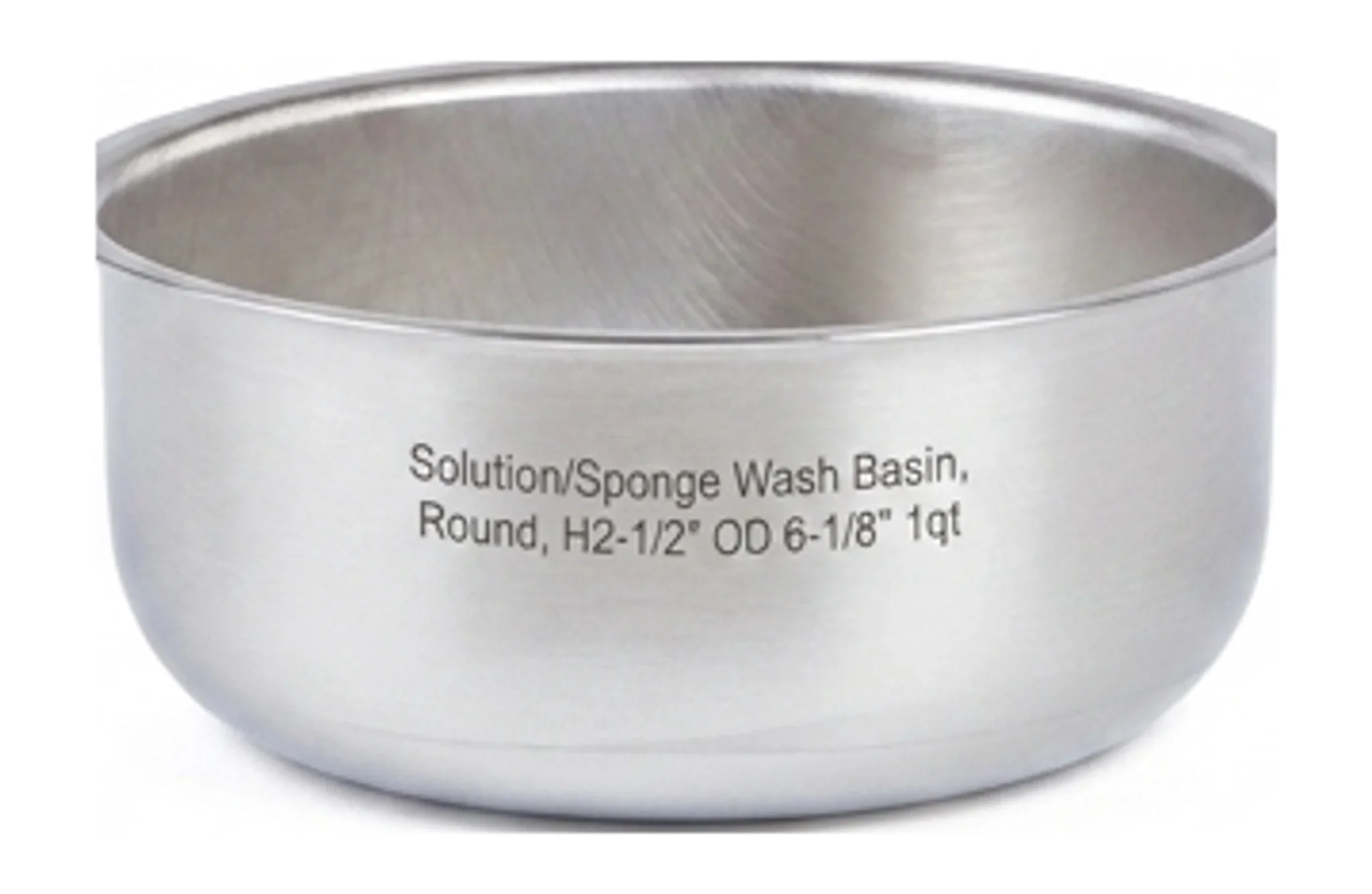 Solution/Sponge Wash Basin, Round, H2-1/2" OD 6-1/8" 1qt