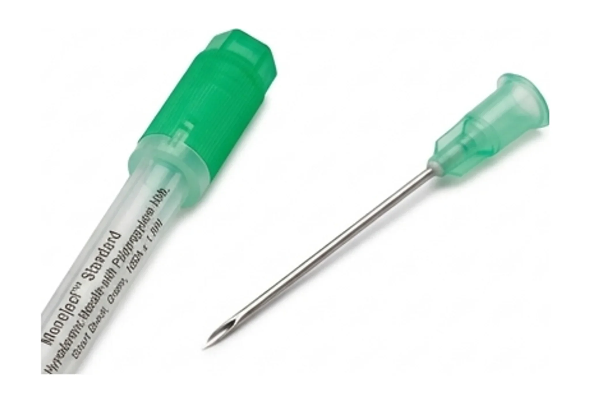 Monoject™ Standard Hypodermic Needle with Polypropylene Hub, Short Bevel, Green, 18GA x 1.5IN
