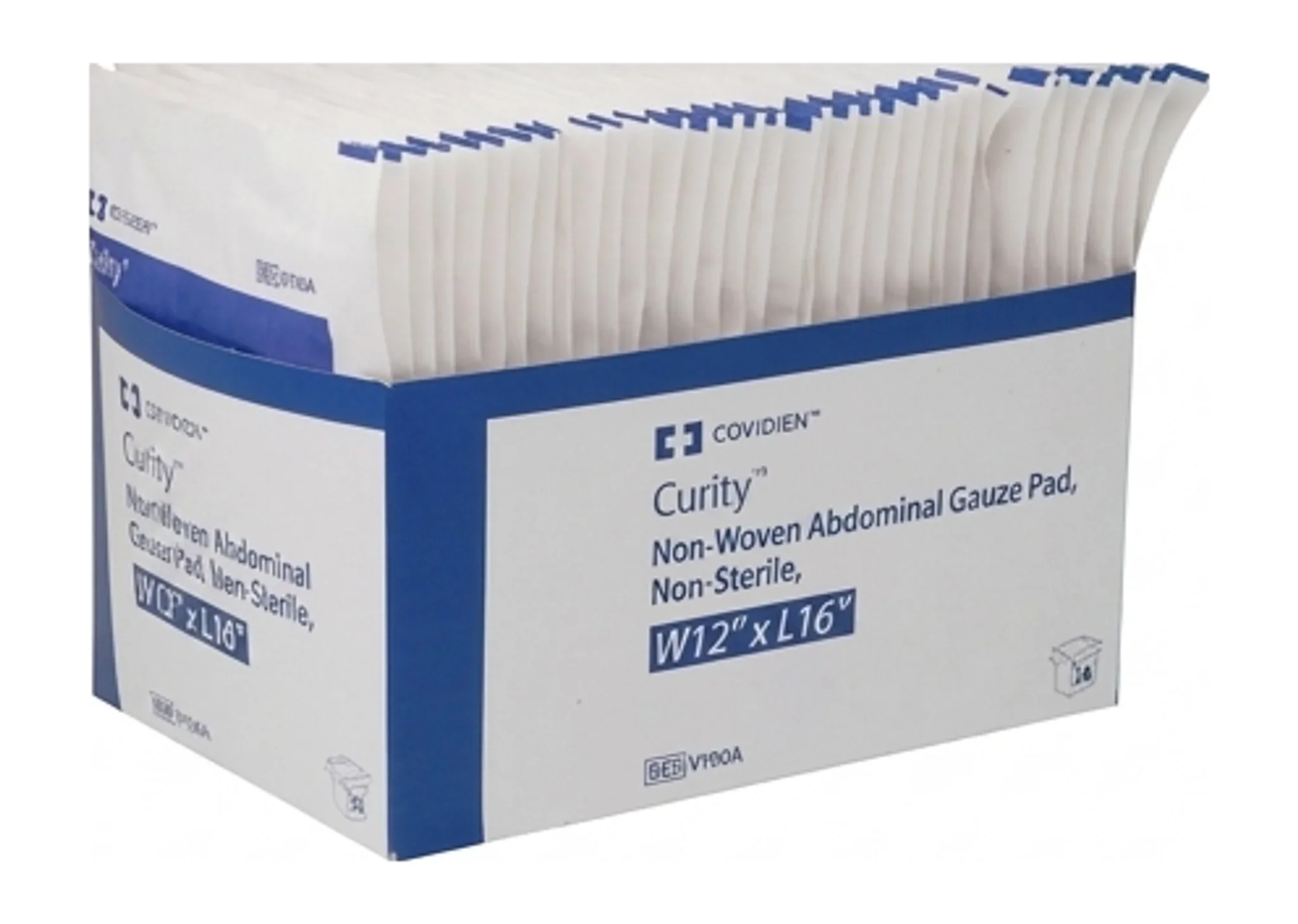 Curity™ Non-Woven Abdominal Gauze Pad, Non-Sterile, W12" x L16"