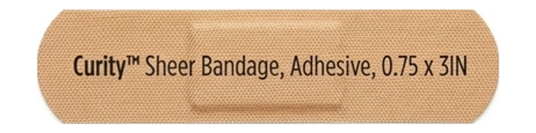 Curity™ Sheer Bandage, Adhesive, 0.75 x 3IN
