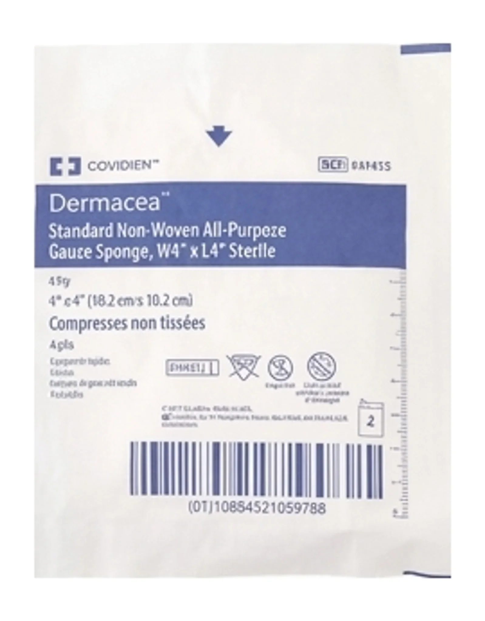 Dermacea™ Standard Non-Woven All-Purpose Gauze Sponge, W4" x L4" Sterile