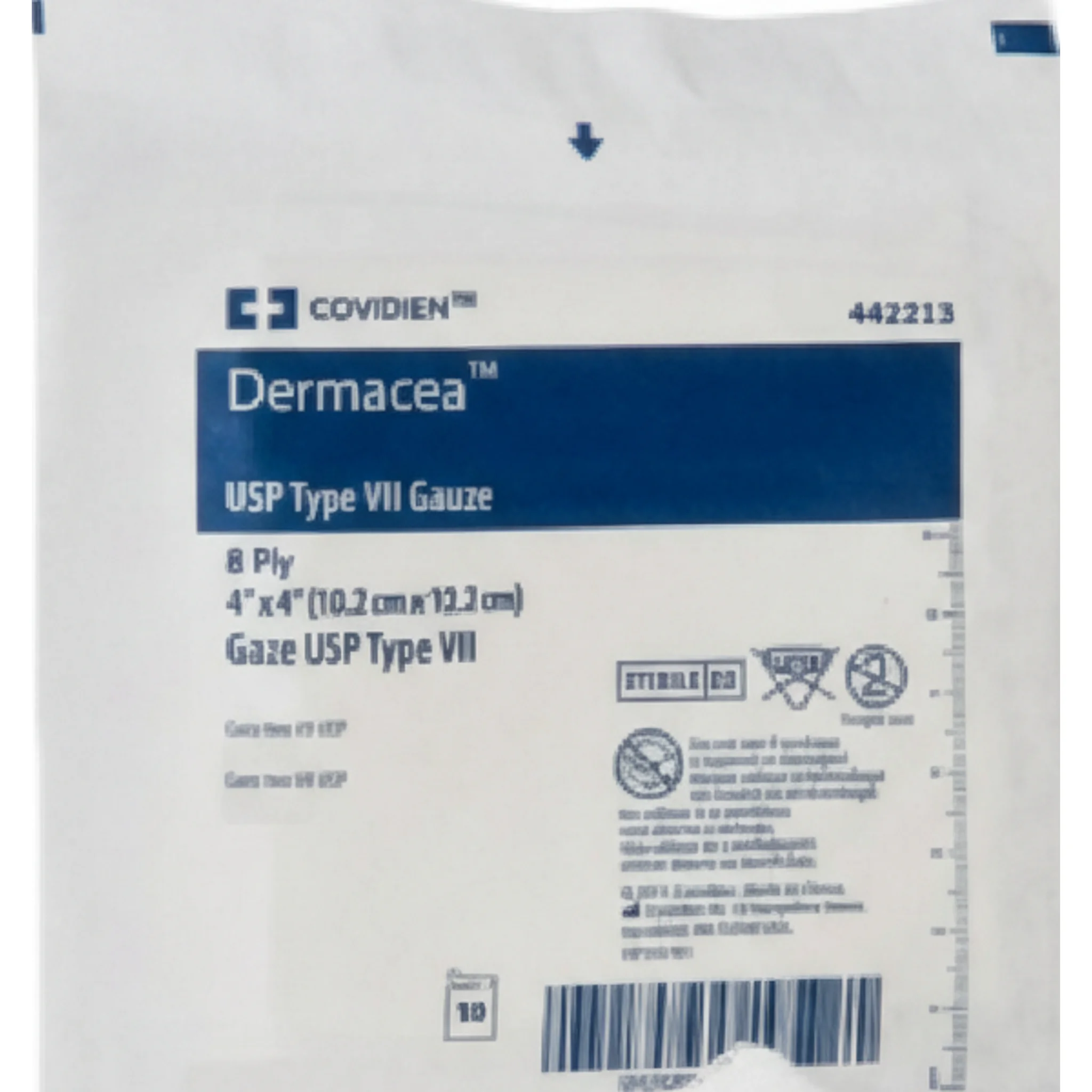 Dermacea™ USP Type VII Gauze Sponges, 4" x 4", 8 Ply