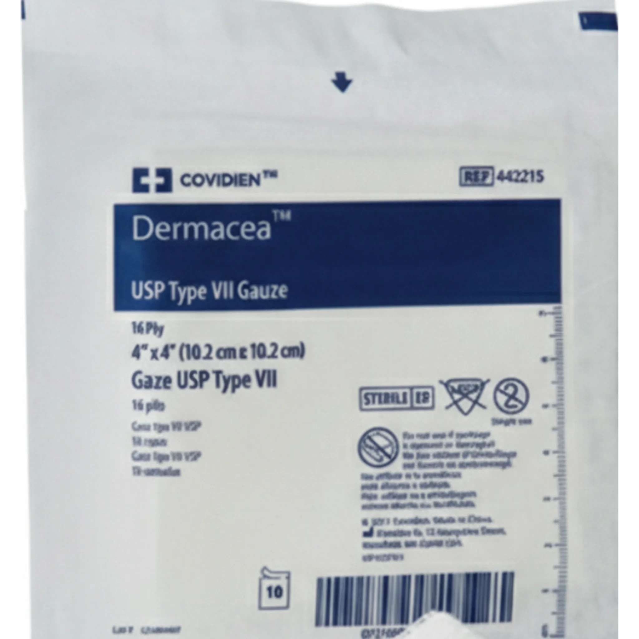 Dermacea™ Standard Woven Gauze Sponge, Sterile, 4 x 4IN, 16 Ply