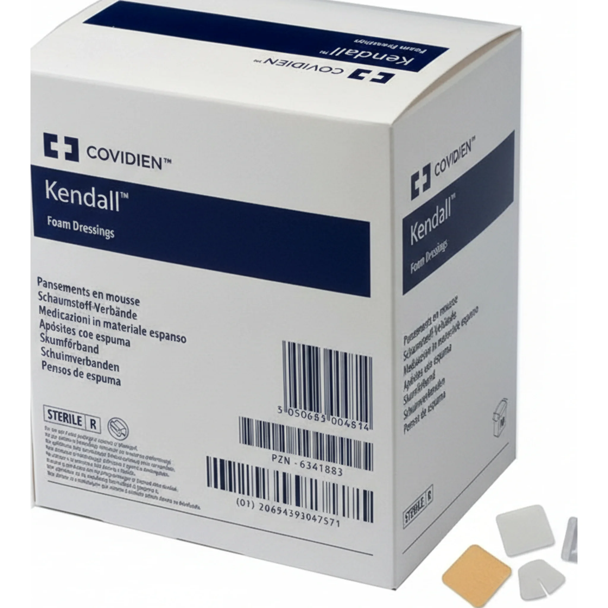 Kendall™ Non-Adhesive Hydrophilic Foam Dressing, 6" x 6"