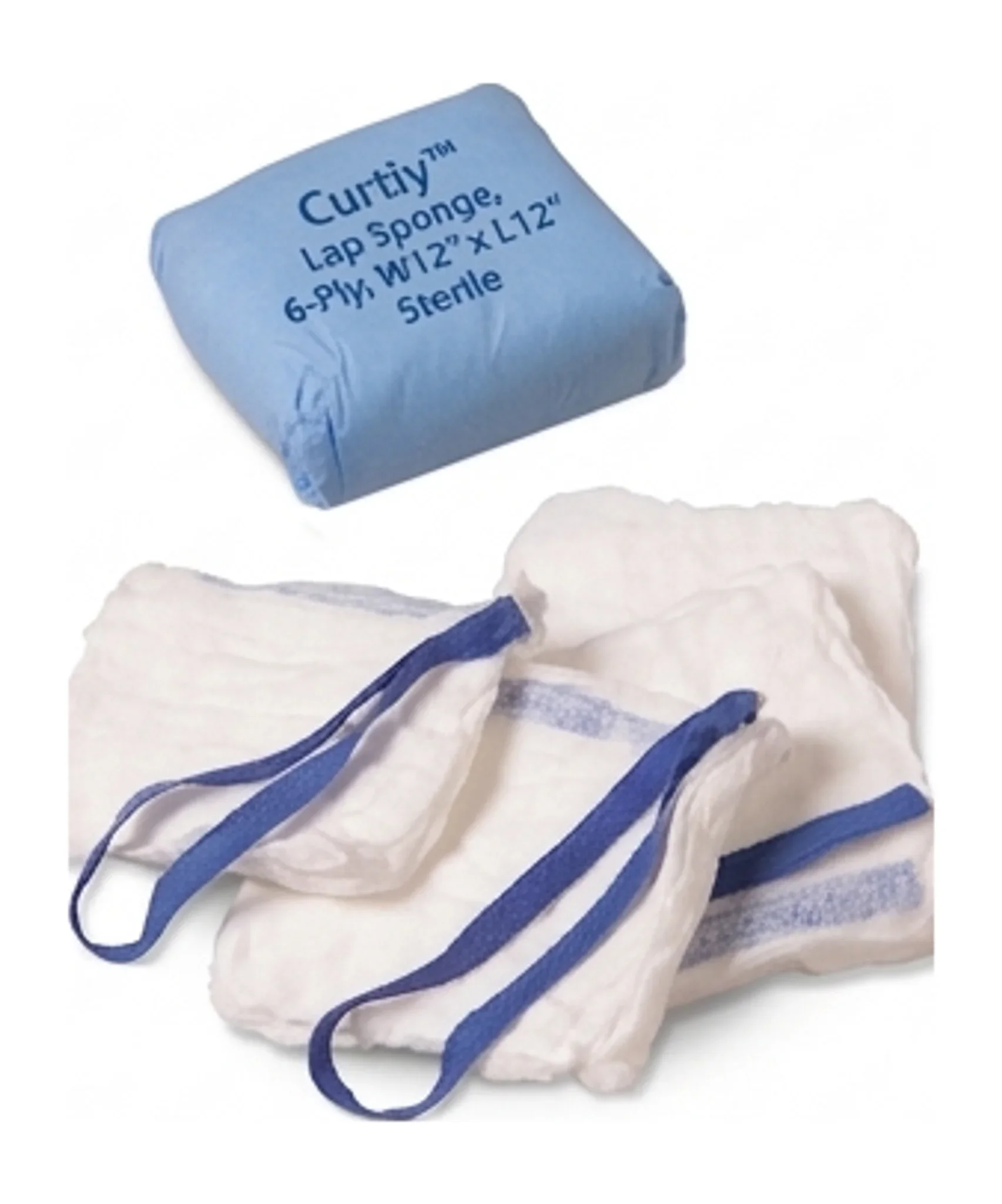 Curity™ Lap Sponge, 6-Ply, W12" x L12" Sterile