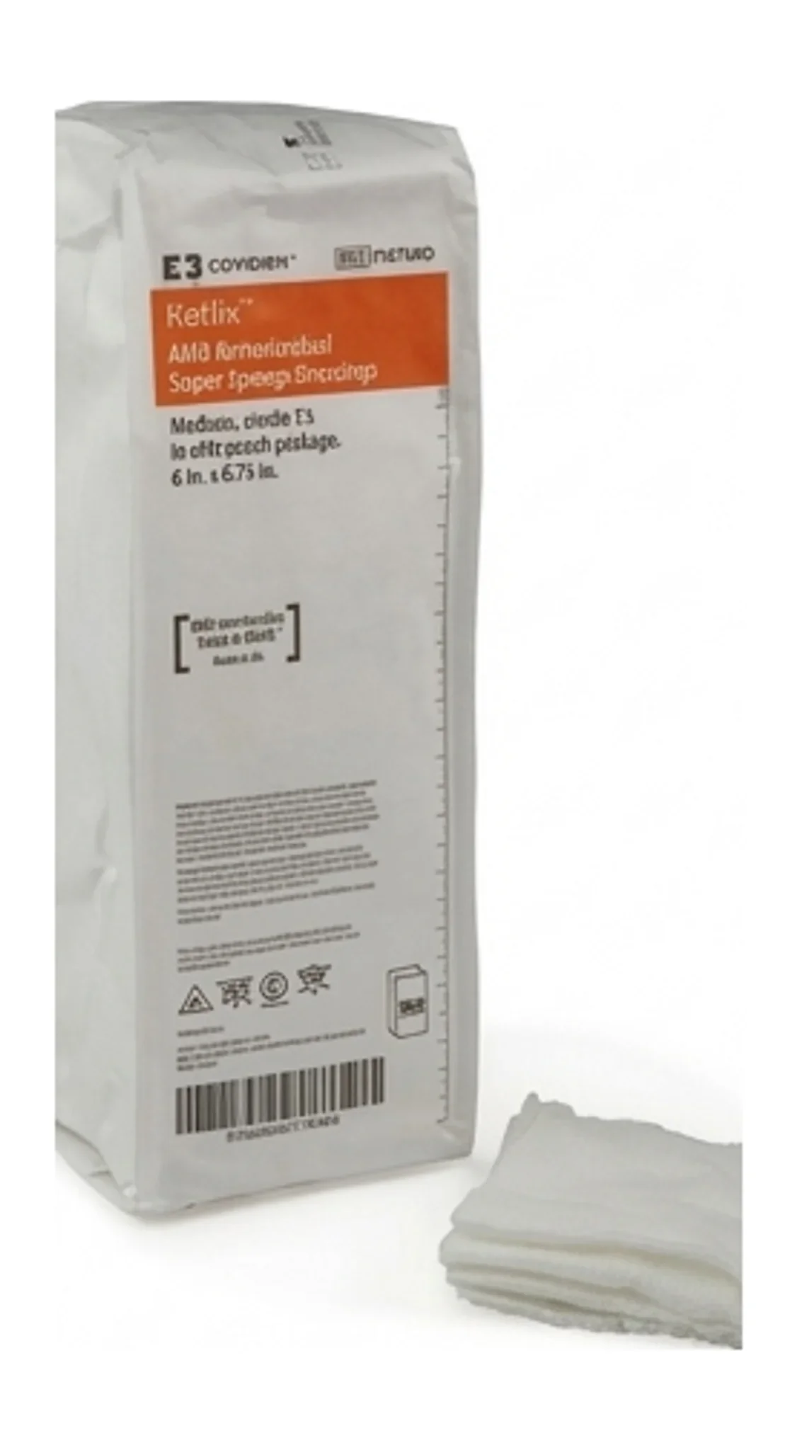 Kerlix™ AMD Antimicrobial Super Sponge Dressings Medium, sterile 5’s in soft pouch package, 6 in. x 6.75 in.