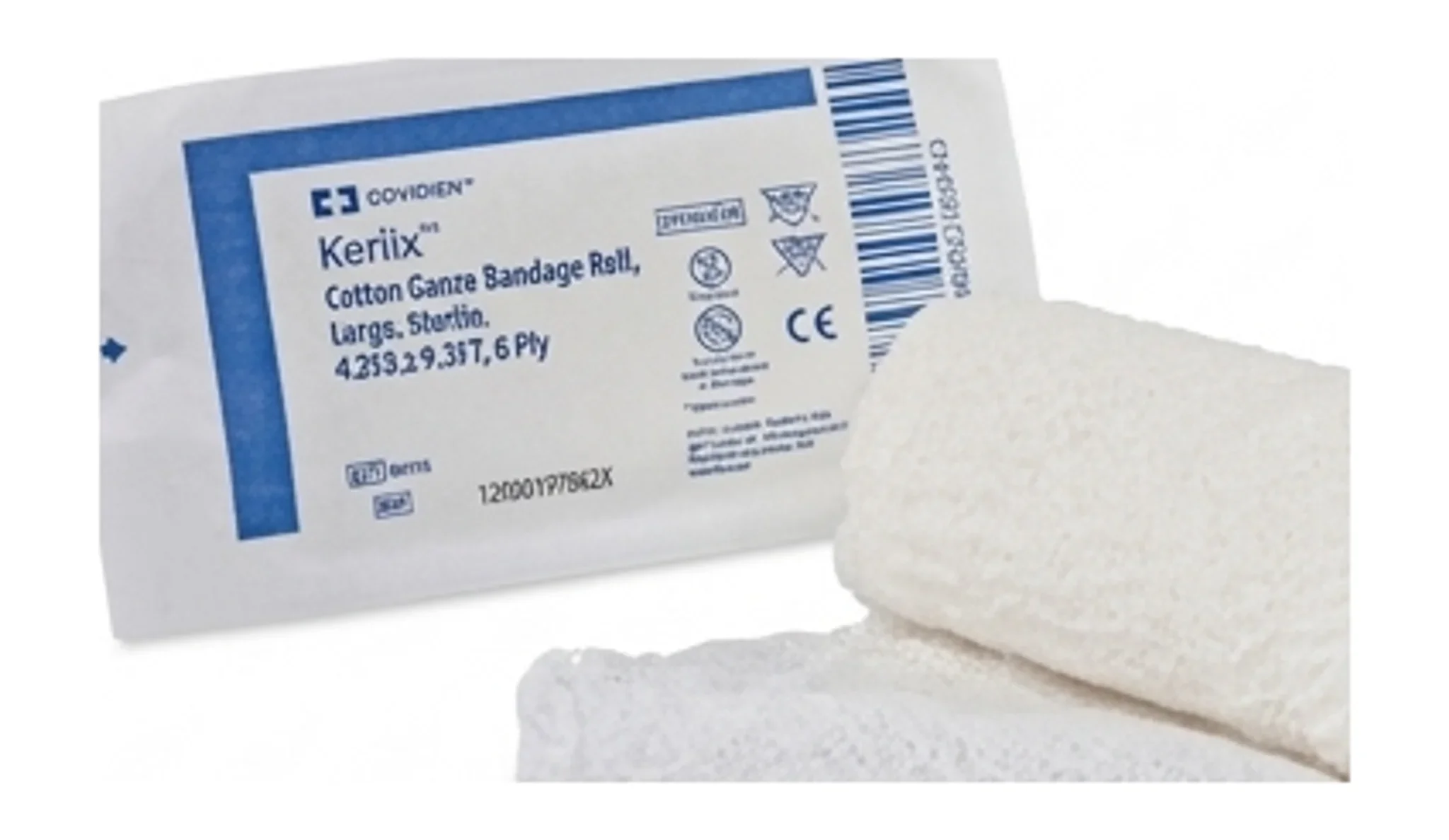 Kerlix™ Cotton Gauze Bandage Roll, Large, Sterile, 4.5IN x 9.3FT, 8 Ply