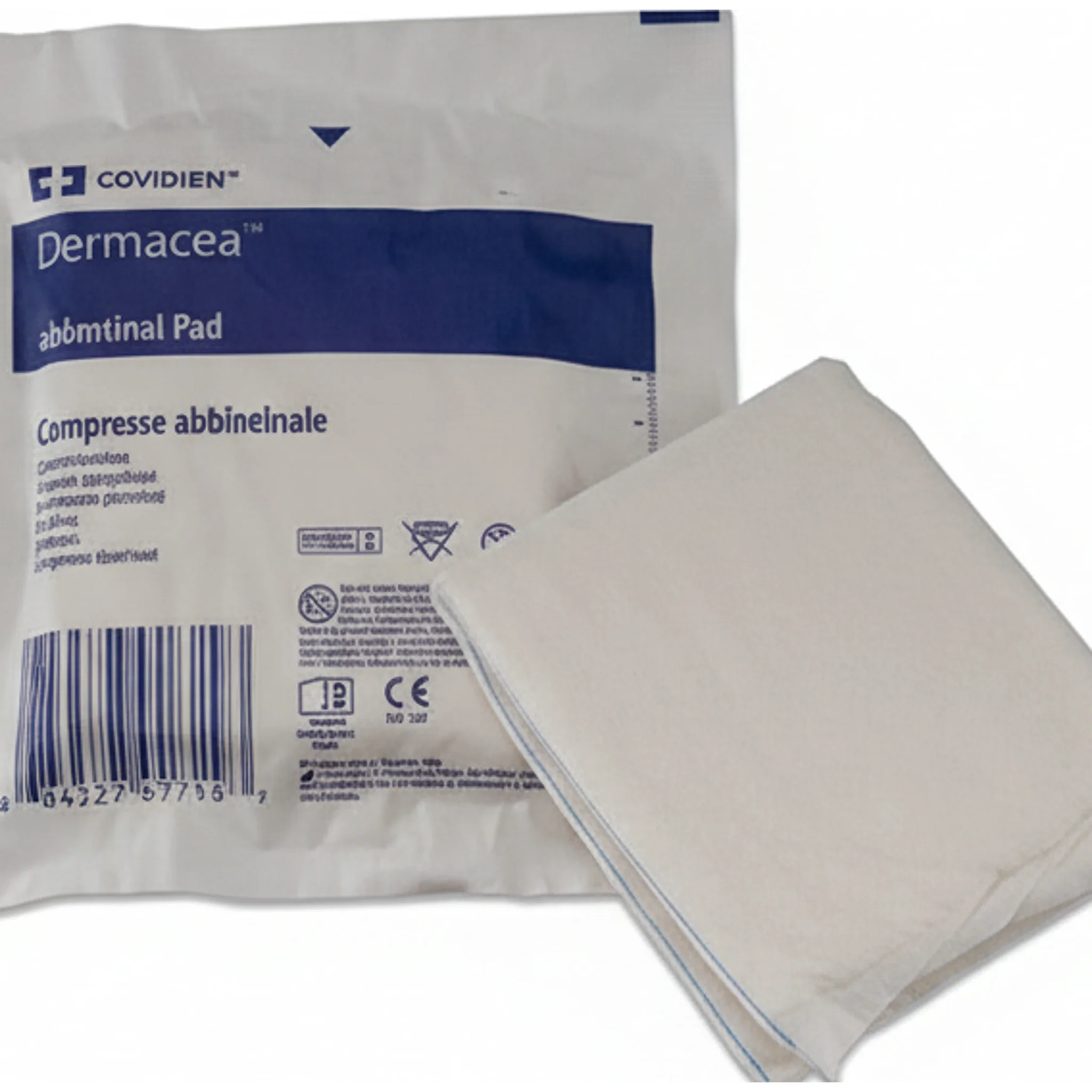 Dermacea™ Abdominal Pad, W5" x L9" Sterile