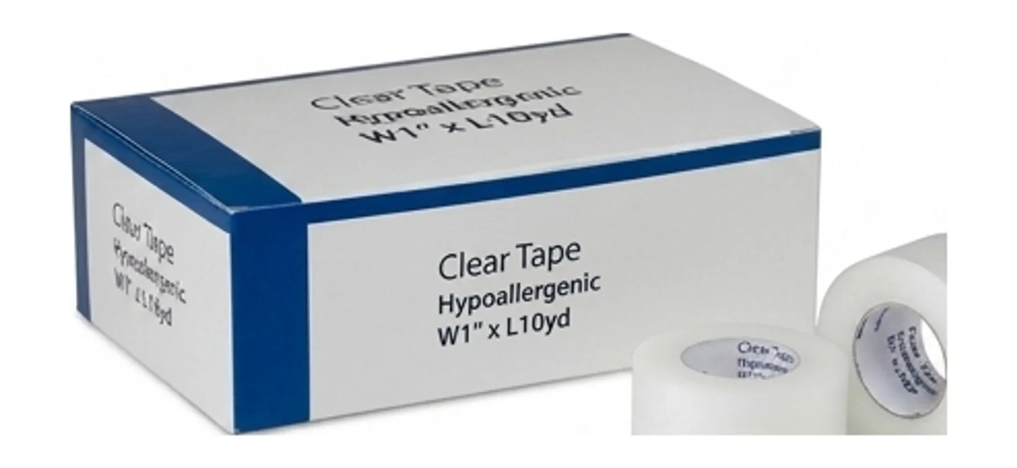 Clear Tape, Hypoallergenic, W1" x L10yd