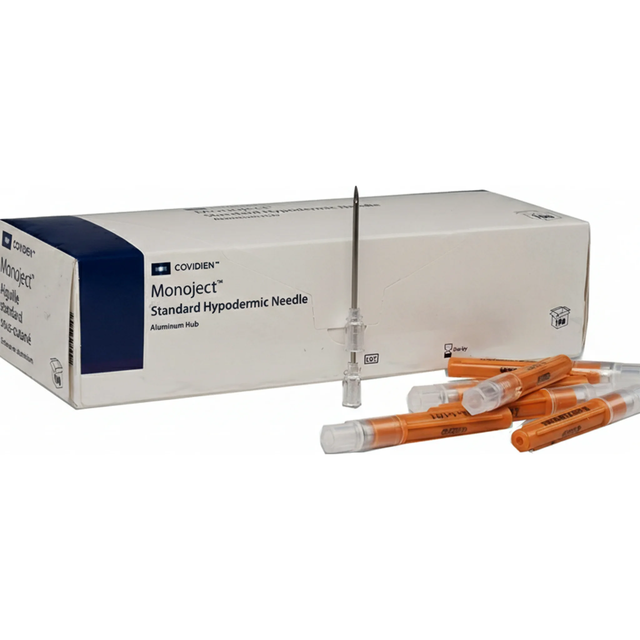 Monoject™ Standard Hypodermic Needle with Aluminum Hub, Short B Bevel, L3/4" OD 18GA