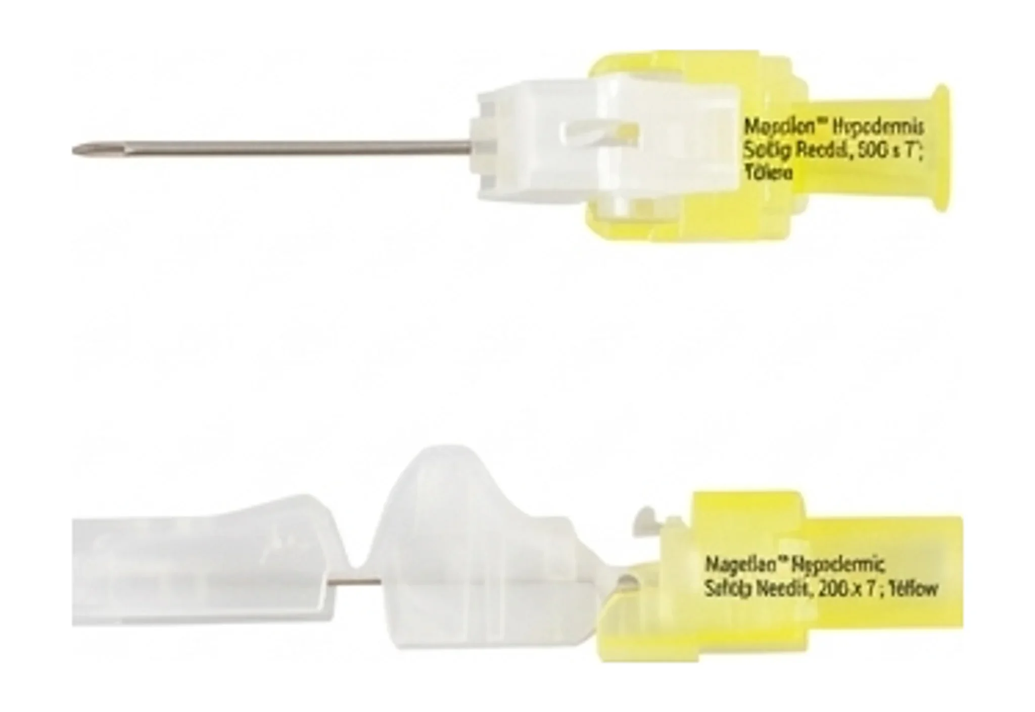 Magellan™ Hypodermic Safety Needle, 20G x 1", Yellow