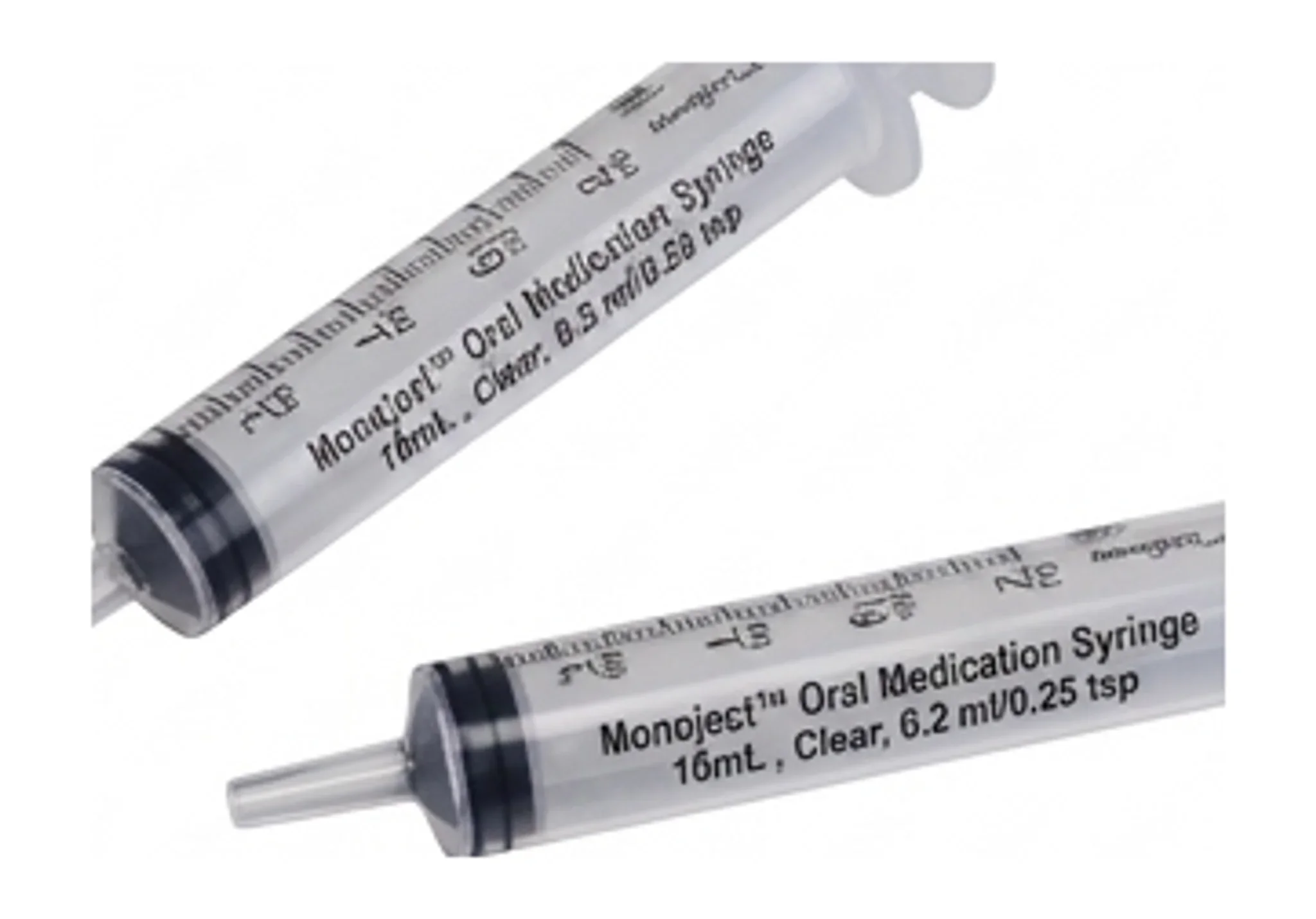Monoject™ Oral Medication Syringe 10mL , Clear, 0.2 ml/0.25 tsp