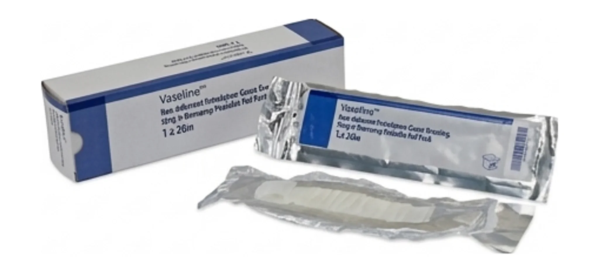 Vaseline™ Non-Adherent Petrolatum Gauze Dressing, Strip in Overwrap Peelable Foil Pack, 1 x 36IN