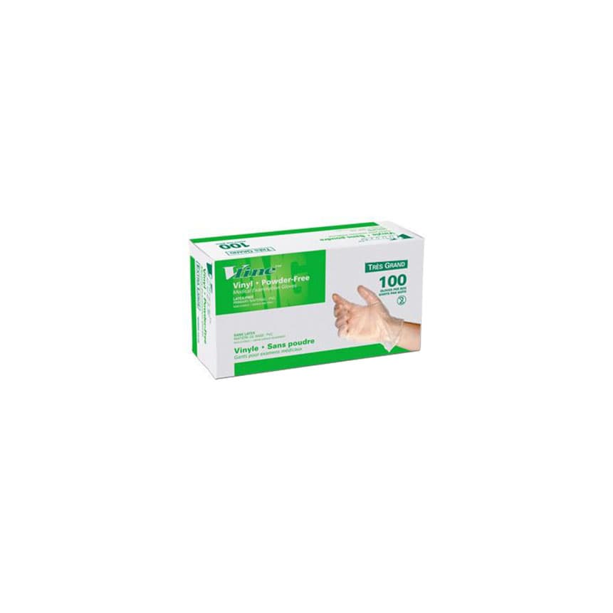 Vline™ Medical Examination Glove, Vinyl, Powder Free, Small