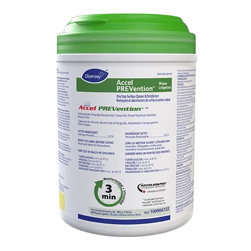 Accel® PREVention™ Disinfectant, Wipe, W10" x L10"