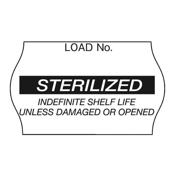 Comply™ Sterilization Load Label, Black, W0.625" x L1.125"