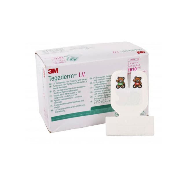 3M™ Tegaderm™ I.V. Transparent Film Dressing, Pediatric, 2" x 2.5"