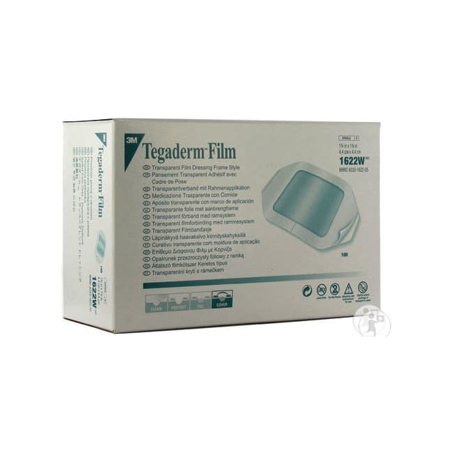 3M™ Tegaderm™ Transparent Film Dressing with Border, 4.4cm x 4.4cm