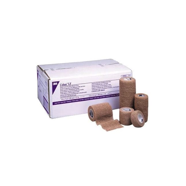 Coban™ Self-Adherent Wrap, 6" x 5yd, Sterile, Latex Free, Tan