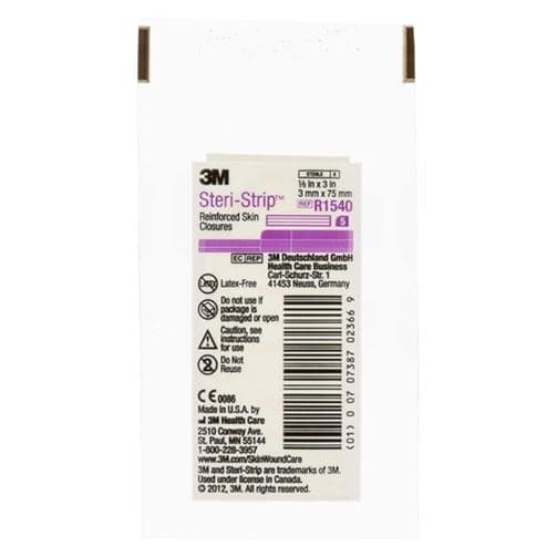 3M™ Steri-Strip™ Adhesive Skin Closures, 3mm x 75mm, White