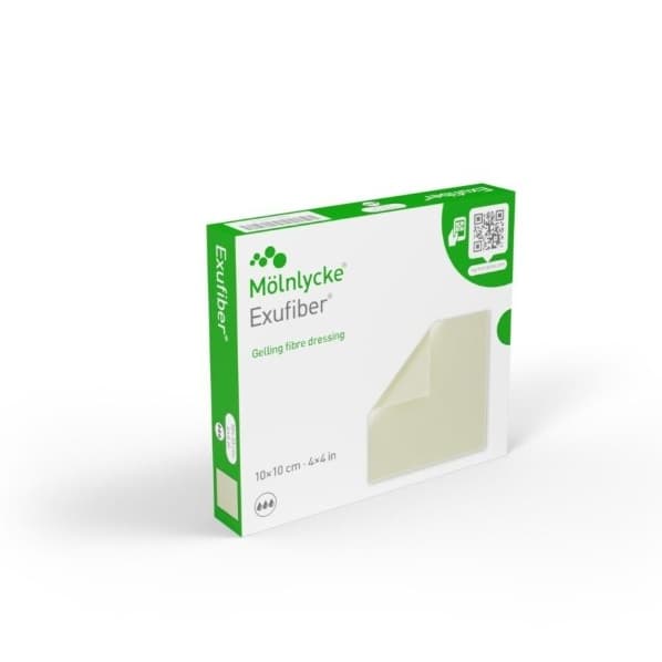 Exufiber® Gelling Fiber Dressing Assortment, W10cm x L10cm