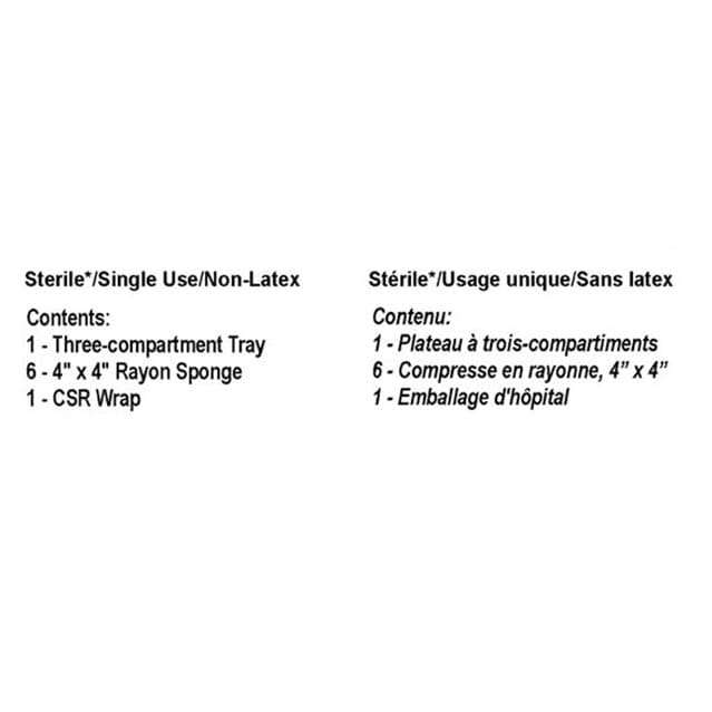 TRAY DRESSING STERILE