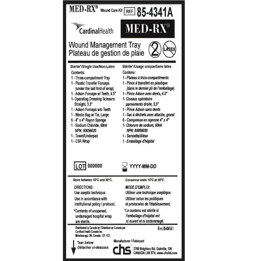 Wound Management Tray - 85-4341A