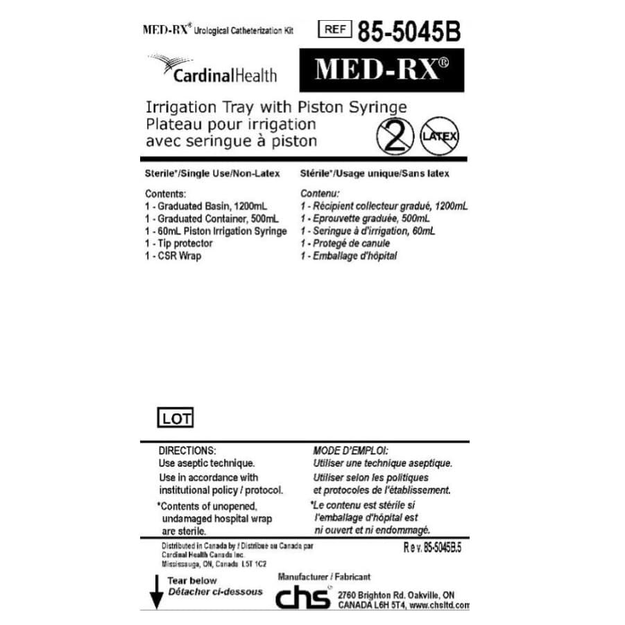 Med-Rx® Irrigation Tray with Piston Syringe- 85-5045B