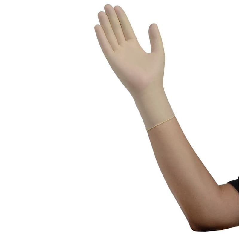 Stretch Vinyl Exam Gloves, Powder-Free, Non-Sterile, XL, Cream