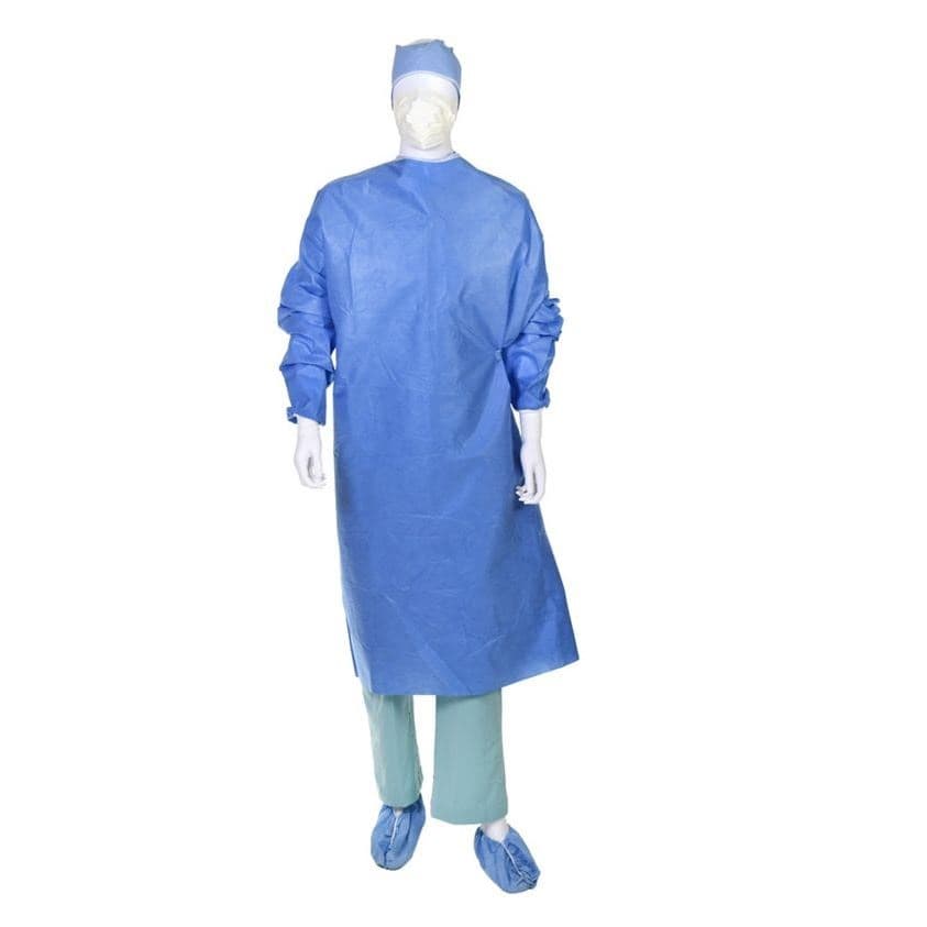 Cardinal Health™ AAMI Level 3 Sterile Non-Reinforced SMS Surgical Gown with Set-In Sleeve, X-Long