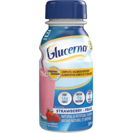 Glucerna® Nutritional Shake, Strawberry, 237mL
