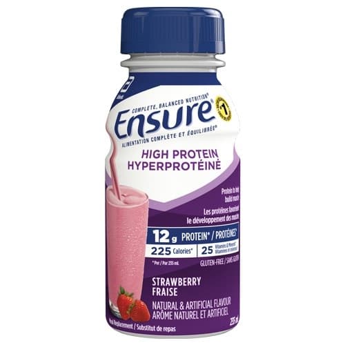 Ensure® High Protein 12g Nutritional Formula, 235mL, Strawberry