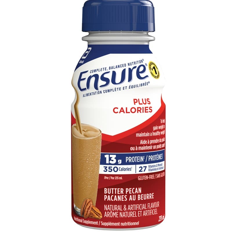 Ensure® Plus Calories Butter Pecan, 235-mL bottle; 24/case
