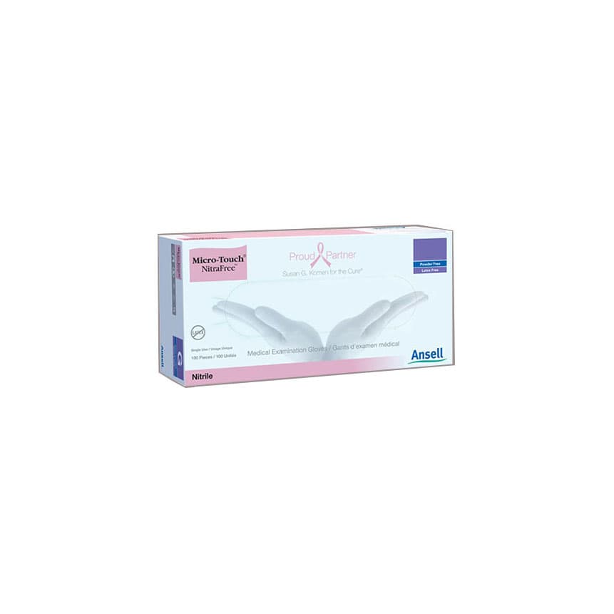 Micro-Touch® NitraFree™ Examination Glove, Nitrile, XSmall, Pink