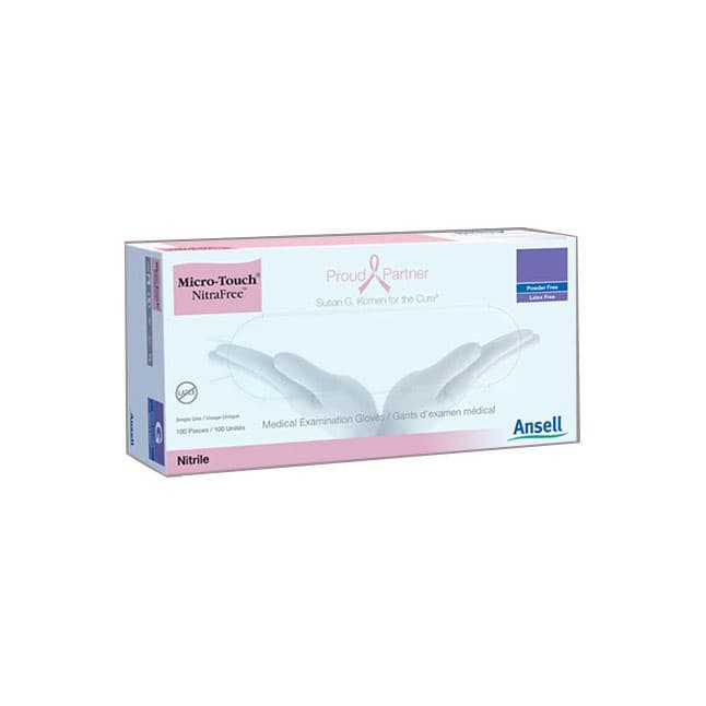 Micro-Touch® NitraFree™ Examination Glove, Nitrile, Small, Pink