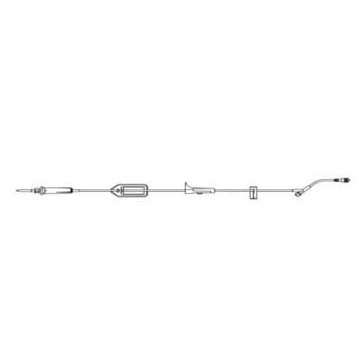 Filterflow® Filtered IV Administration Set, with Non-Needle-Free Injection Site, 21mL, L91"