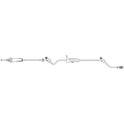 Gravity IV Administration Set, With Two CARESITE® Injection Site, 17mL, L84"
