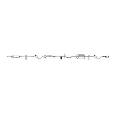 Infusomat® Space IV Pump Set, With Two CARESITE® Injection Site, 24mL, L120"