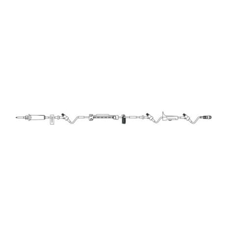 Infusomat® Space IV Pump Set, With Three CARESITE® Injection Site, 23mL, L123"