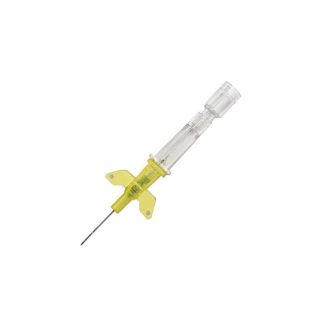 Introcan Safety® IV Catheter, Winged, Polyurethane, L0.75" OD 24GA