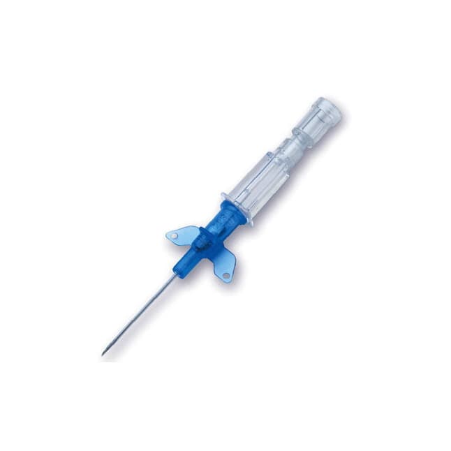 Introcan Safety® IV Catheter, Winged, Polyurethane, L1" OD 22GA