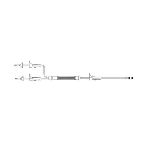 Gravity Blood Administration Set, With No Injection Site, 34mL, L87"