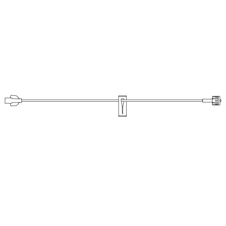 Syringe Pump PE-Lined Fluid Path Microbore Extension Set, Priming Volume: 0.8 mL, Length: 60"