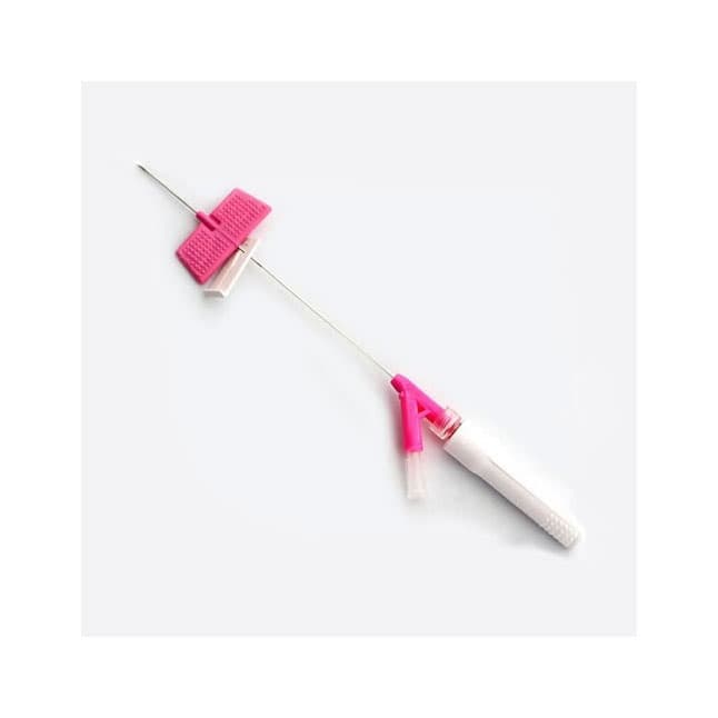Saf-T-Intima™ IV Catheter Safety System, Y Adapter, L1" OD 20GA, Pink