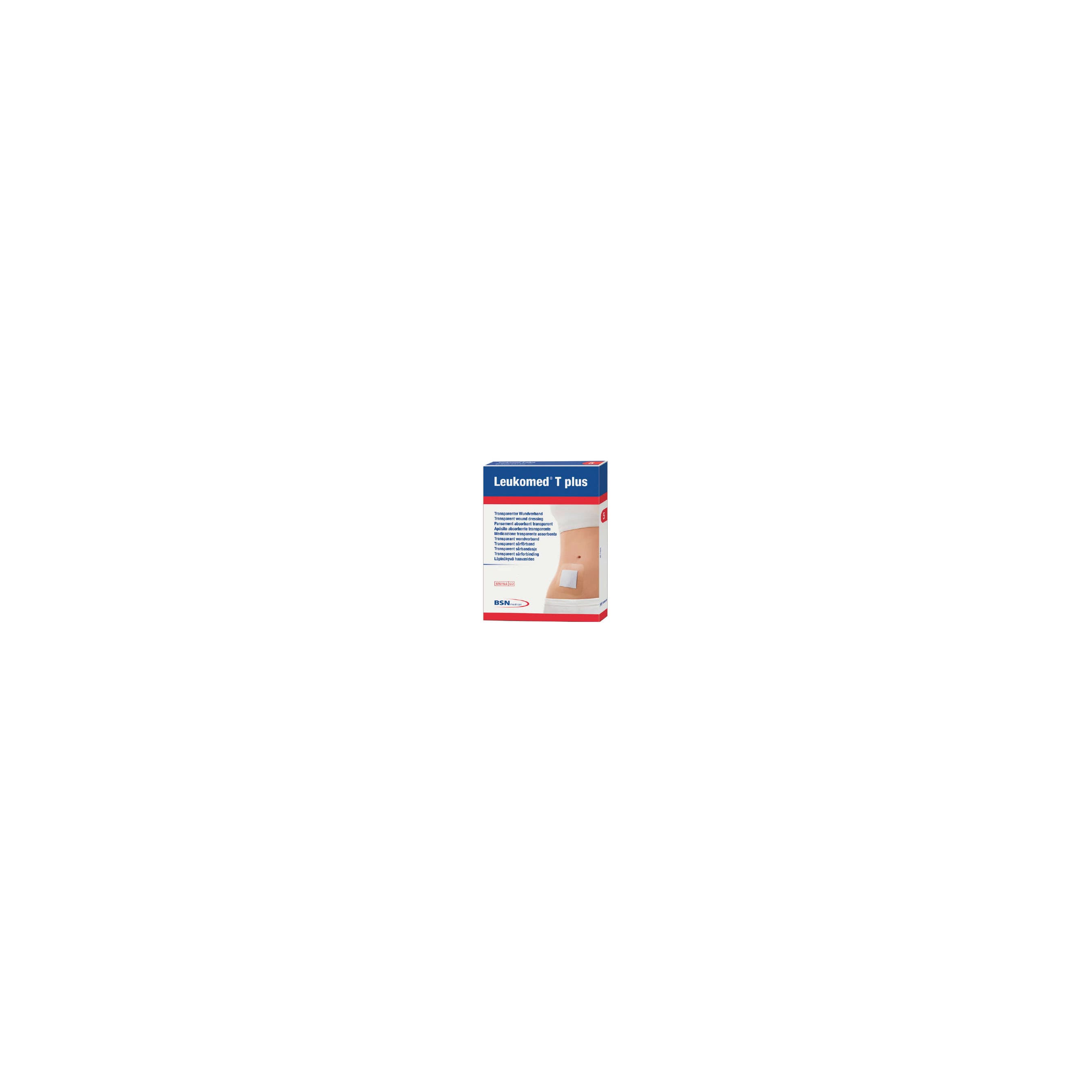 Leukomed® T Plus Transparent Dressing, Adhesive, with Absorbent Pad, W10cm x L25cm