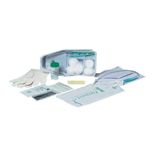 CATH RED STRAIGHT 15FR RUBBER PREP TRAY 20EA/CA