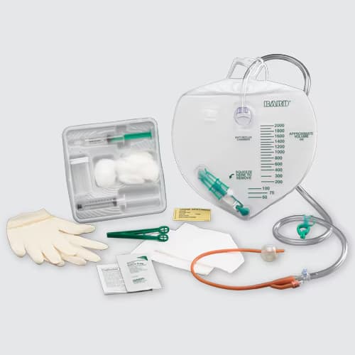 ADVANCE, LUBRI-SIL™ Complete Care™ Drain Bag Foley Trays 16FR