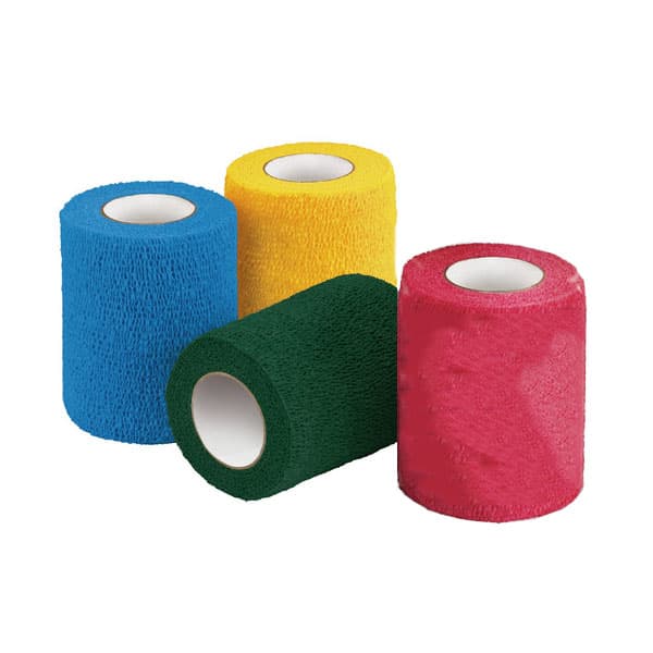 Cardinal Health™ Self-Adherent Cohesive Bandage, Assorted Colour Pack, Latex-Free, 4" x 5yd