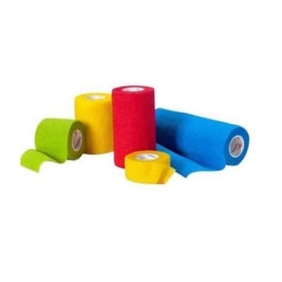 Cardinal Health™ Self Adherent Cohesive Bandage, Colour Pack, Latex, 6" x 5yd